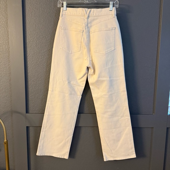 VERONICA BEARD • Dylan straight leg ankle high rise jean ecru - 25 - Picture 11 of 12